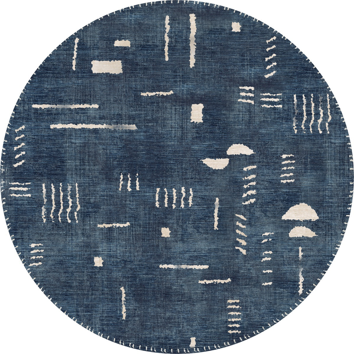 Jama Navy Blue Rug