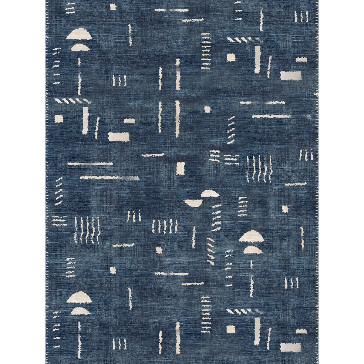 Jama Navy Blue Rug