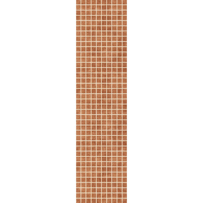 Caper Orange Natural Checkered Rug