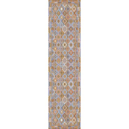 Assania Blue Brown Multi Rug