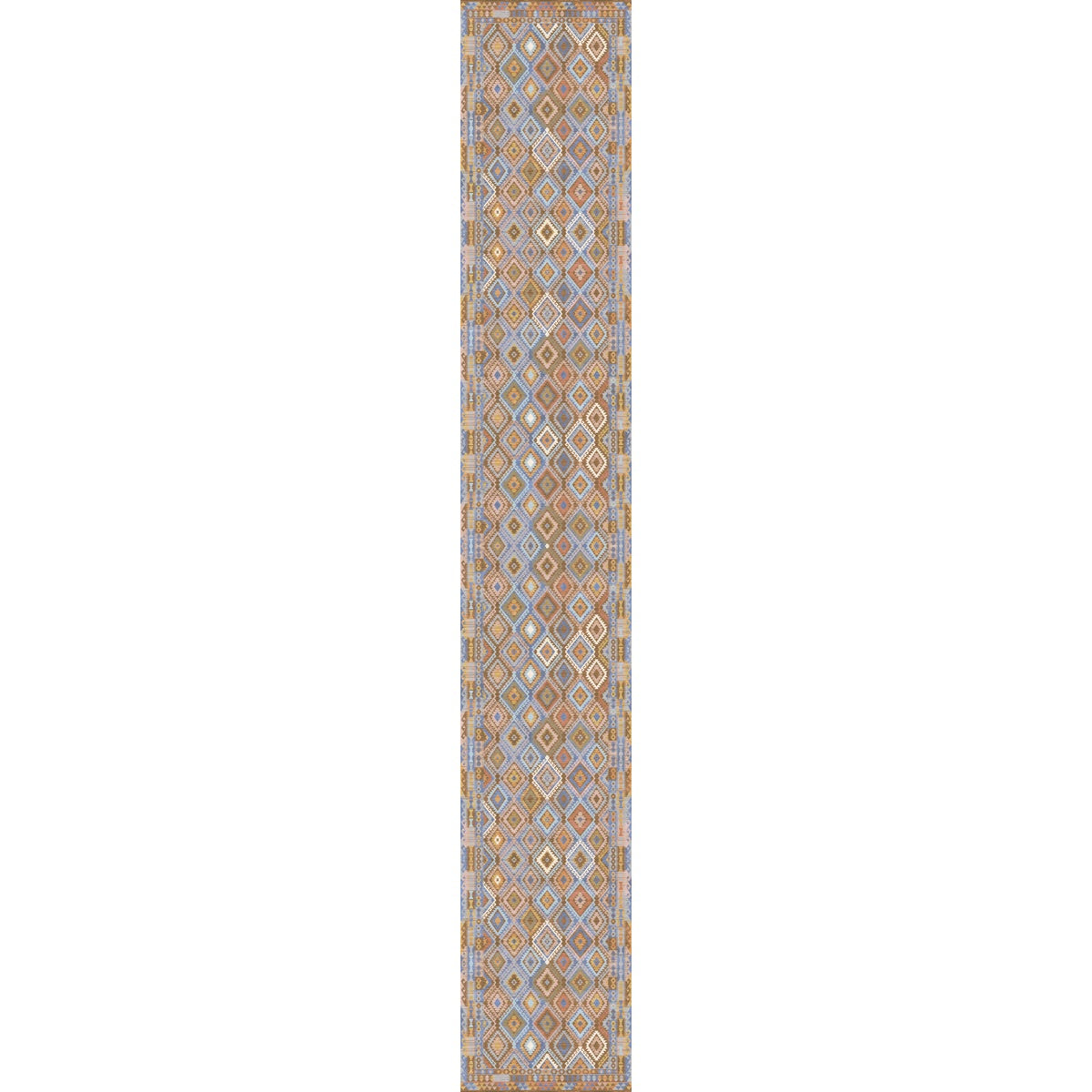 Assania Blue Brown Multi Rug