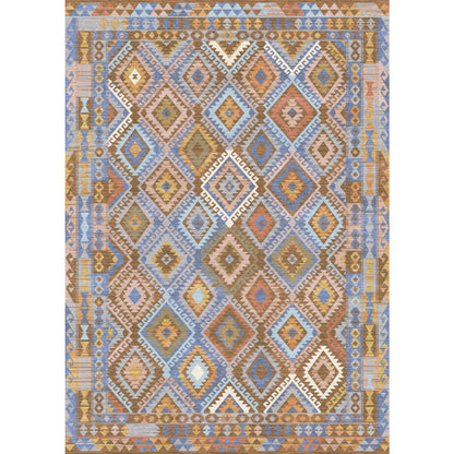 Assania Blue Brown Multi Rug