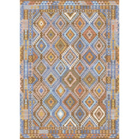 Assania Blue Brown Multi Rug
