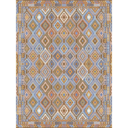 Assania Blue Brown Multi Rug
