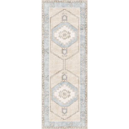 Barbara Light Blue Beige Rug
