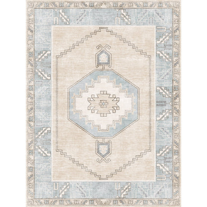 Barbara Light Blue Beige Rug