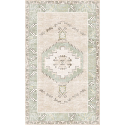 Barbara Light Green Beige Rug