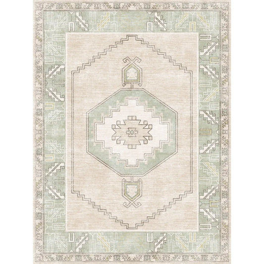 Barbara Light Green Beige Rug