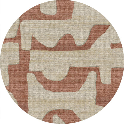Puzla Orange Natural Rug