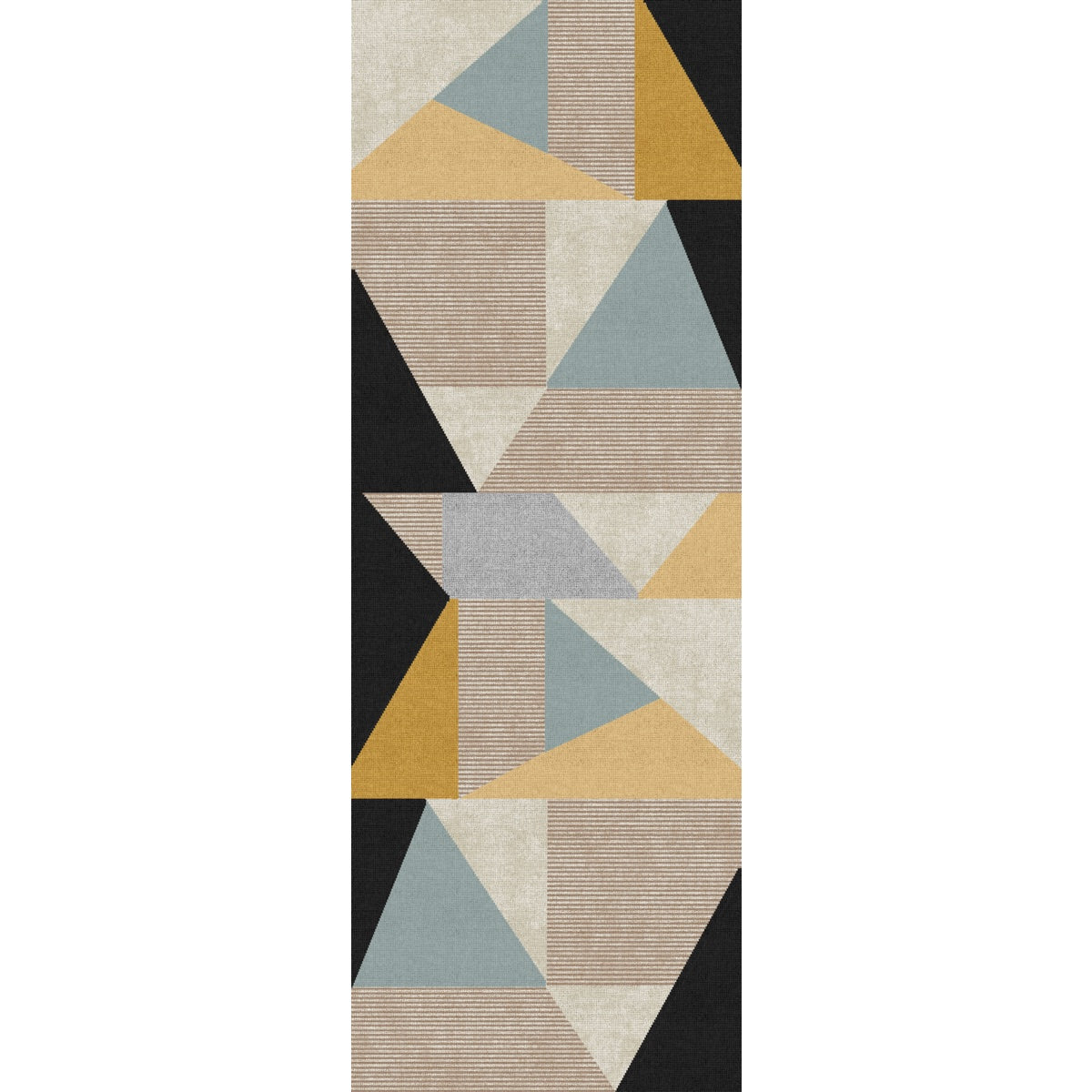 Mizza Black Yellow Multicolor Rug