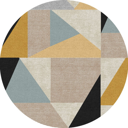 Mizza Black Yellow Multicolor Rug