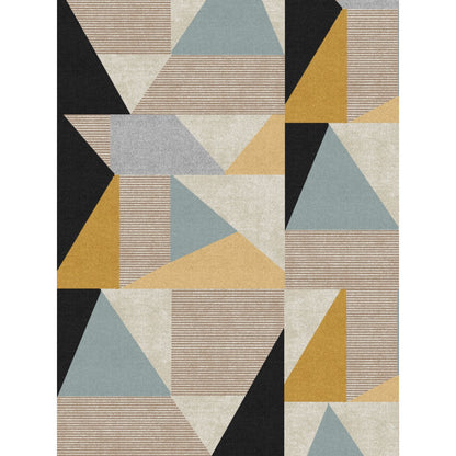 Mizza Black Yellow Multicolor Rug
