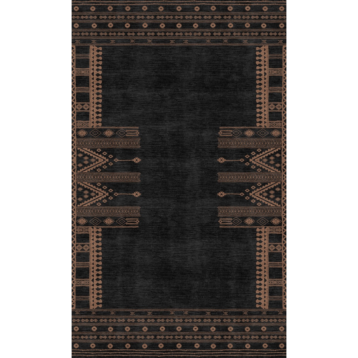 Mazela Black Rug