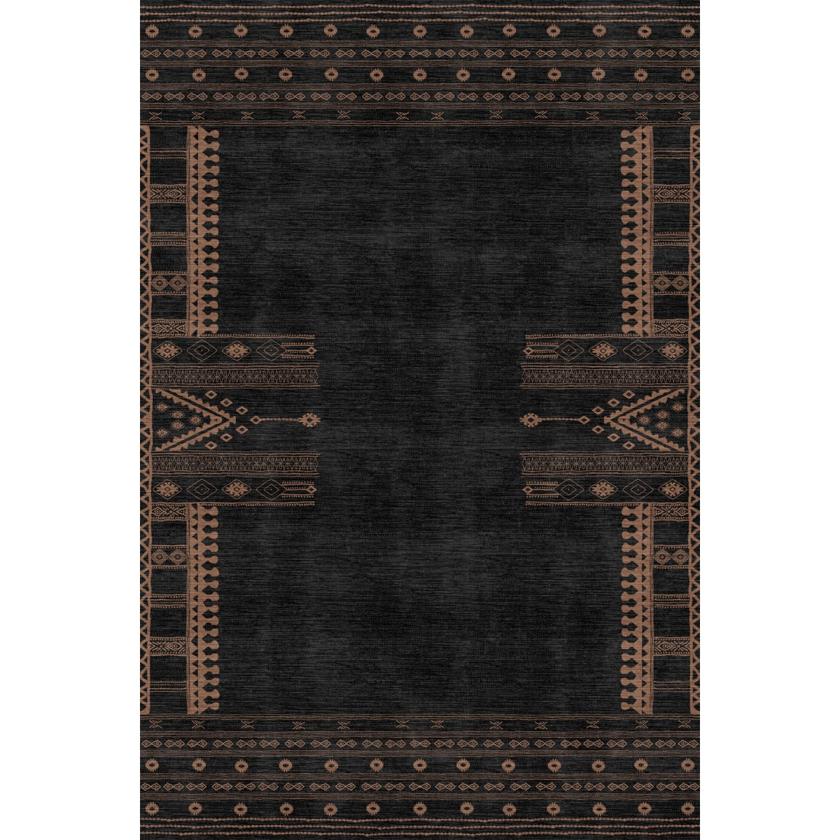 Mazela Black Rug
