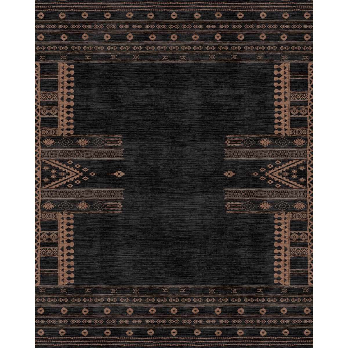 Mazela Black Rug