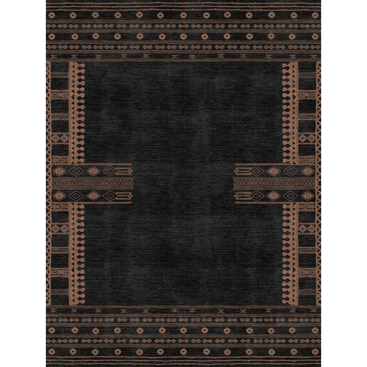 Mazela Black Rug