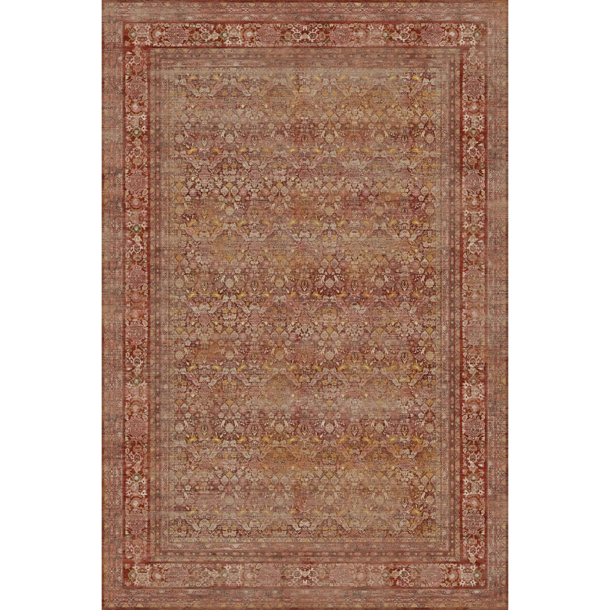 Copera Orange Multi Rug