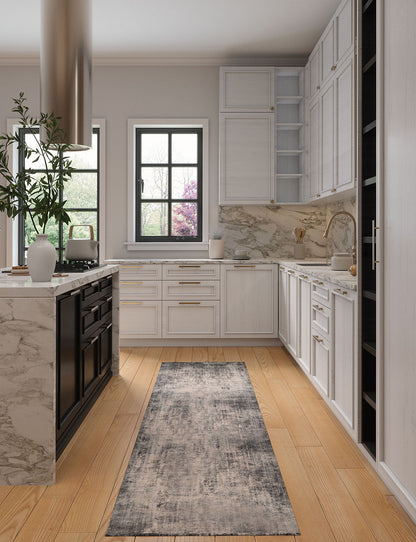 Willow Dark Grey White Rug