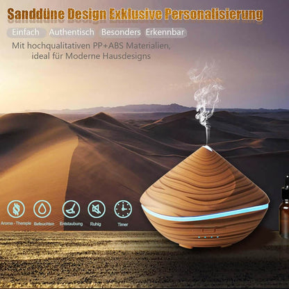 Wood Grain Aroma Diffuser Ultrasonic Wood Grain Humidifier - Austrige™