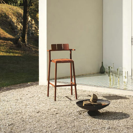 Yard Counter Stool with Arms Indoor & Outdoor