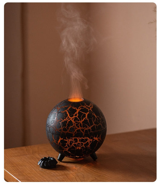 Creative Planet Lampe d'ambiance colorée Humidificateur USB Réservoir d'eau 200 ml Possibilité d'ajouter des huiles essentielles Mini diffuseur d'arômes pour la maison
