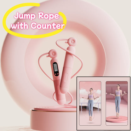 Corde à sauter avec compteur, corde à sauter réglable avec compteur de calories, corde à sauter intelligente pour exercices de fitness et perte de poids