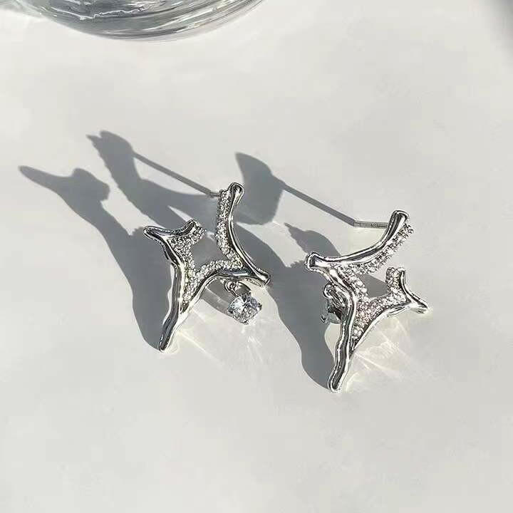 The Asterism Rhinestone Earrings that is considered a Jewelry