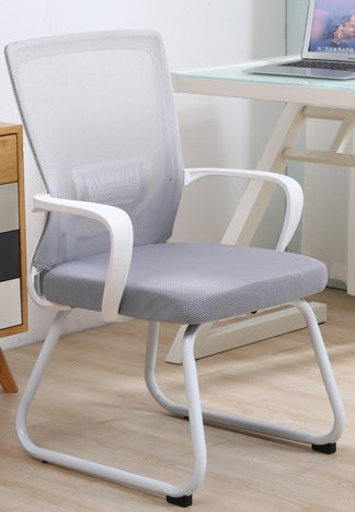 Austrige Chair Backrest Support - Office Bow frame white grey Home Chairs