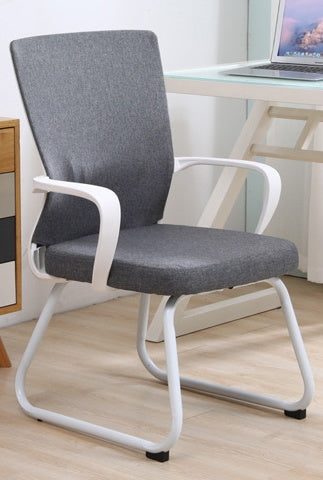 Austrige Chair Backrest Support - Office Bow frame white linen gr Home Chairs