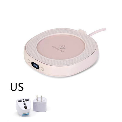 Austrige Coffee Mug Warming Pad - Desk Coaster Pink / US Electronic devices