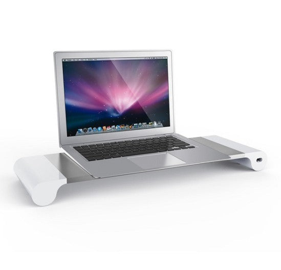 Austrige Desktop Monitor Stand - Adjustable Silver / AU Laptop