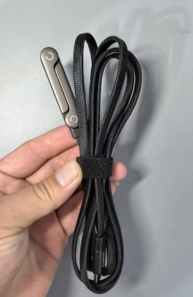 Fast Charging Foldable Bracket Data Cable 2-in-1 240w / Black / Loose Wire Home office & gaming technology