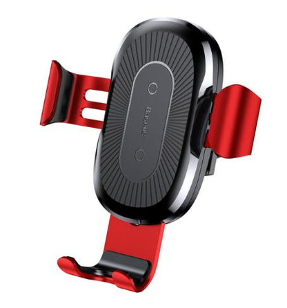Gravity Bracket Wireless Charging Car Two-in-one Charger red Magnetic