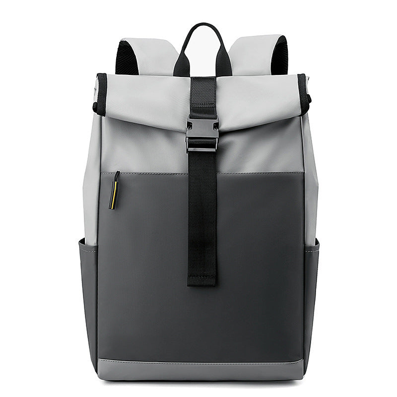 Austrige Laptop Backpack - Waterproof Oxford Cloth Gray Color Matching storage bags