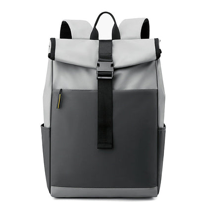 Austrige Laptop Backpack - Waterproof Oxford Cloth Gray Color Matching storage bags