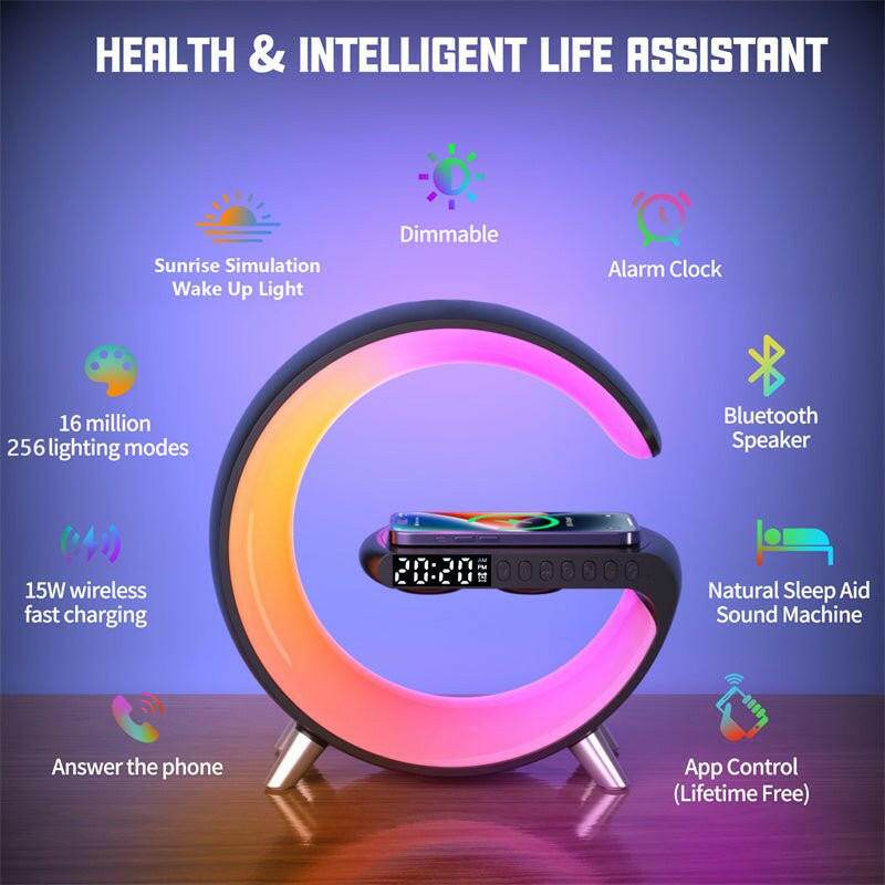 Austrige LED Lamp with Wireless Charging Base Black / AU Electronics