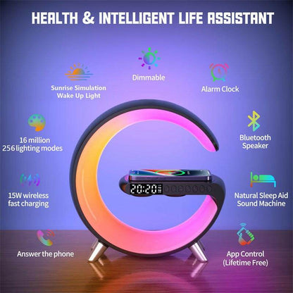Austrige LED Lamp with Wireless Charging Base Black / AU Electronics