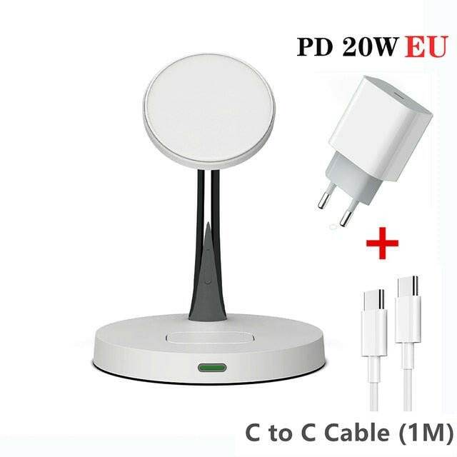 Austrige Magnetic iPhone Wireless Charger Dock With 20W EU Plug