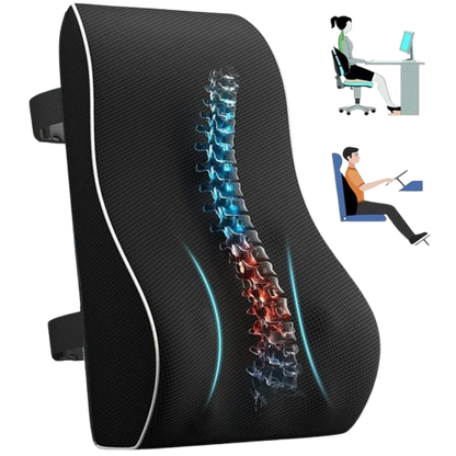 Austrige Memory Foam Waist Cushion - Ergonomic Black / Universal Ergonomics