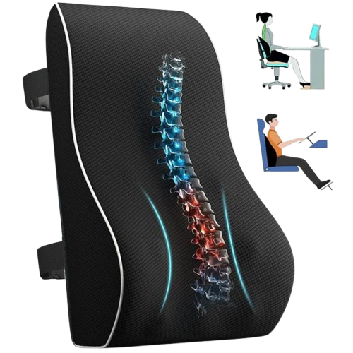 Austrige Memory Foam Waist Cushion - Ergonomic Black / Universal Ergonomics