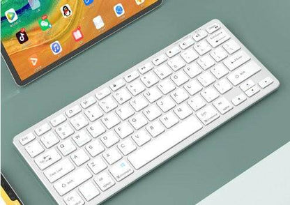 Austrige Portable Keyboard - Mobile Workspace Solution Silver White Non-foldable Technically