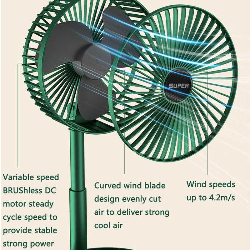 Austrige Portable Mini Desk Fan - USB Powered Electronics