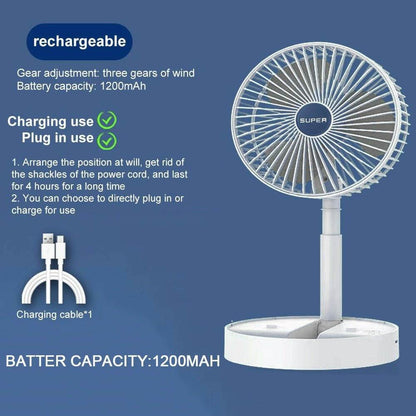 Austrige Portable Mini Desk Fan - USB Powered Electronics