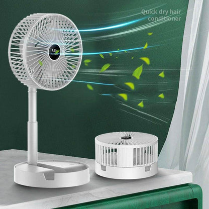 Austrige Portable Mini Desk Fan - USB Powered White With battery Electronics