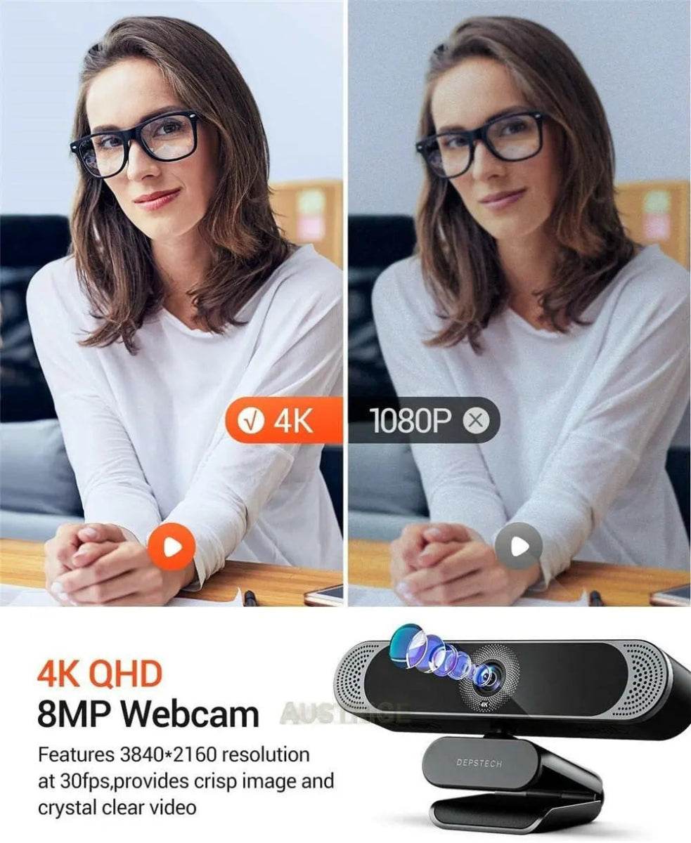 Austrige Professional 4K Video Camera - Crystal Clear Conferencing DW49 Computer
