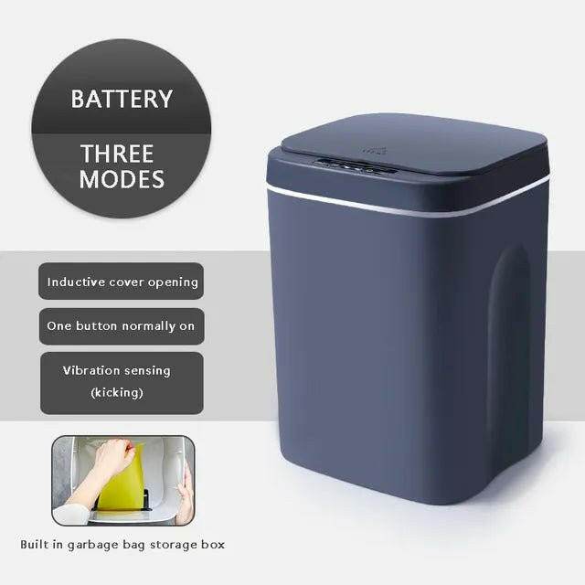 Austrige Touchless Sensor Desk Trash Can Gray AA Battery / 12L