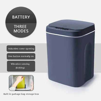 Austrige Touchless Sensor Desk Trash Can Gray AA Battery / 12L