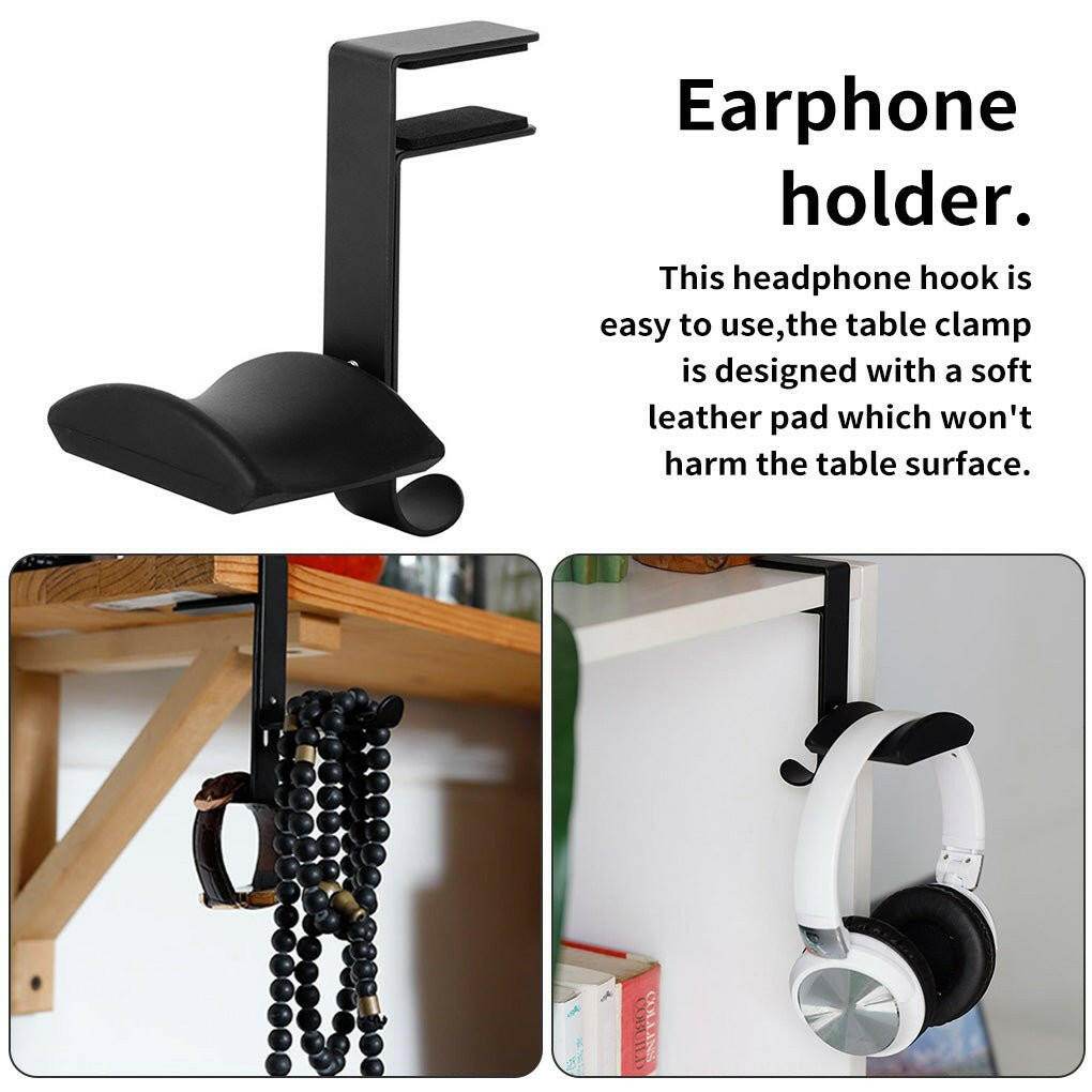 Austrige Universal Desk Mount Hanger Clip Headphone Holder