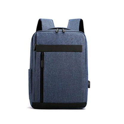 Austrige USB Charging Business Laptop Backpack Blue / 29x10x41cm