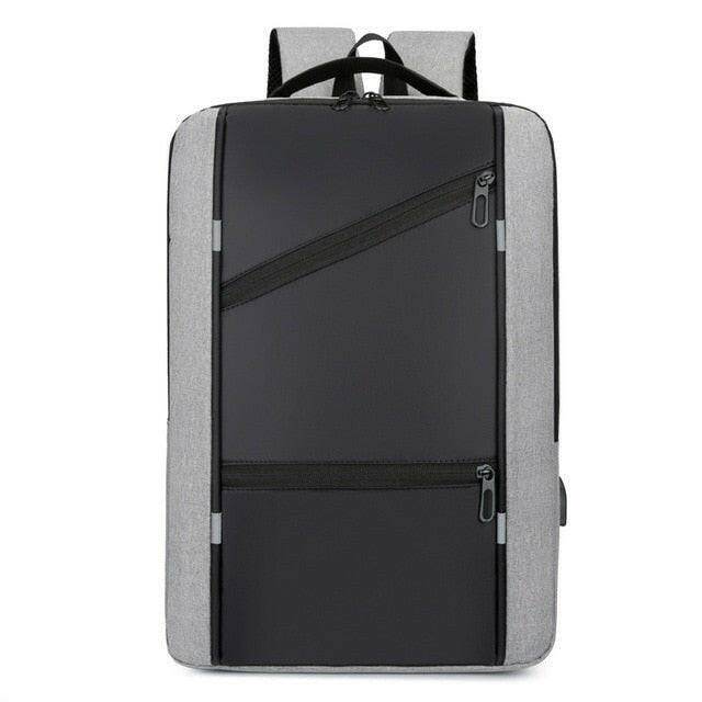 Austrige Waterproof Oxford Laptop Backpack Light Grey Bags
